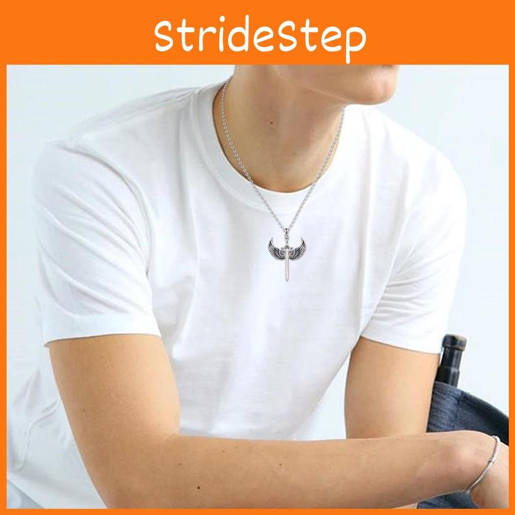 Wings Cross Unique Pendant Necklace With Alloy Material For Daily Urban Style