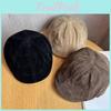 Simple Solid Color Suede Casual Beret For Fall Winter Sun Protection Women