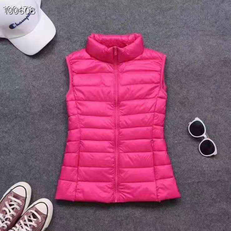 2025 Women's Lightweight Slim Fit Fashion Down Vest - Thin White Duck Down Jacket
