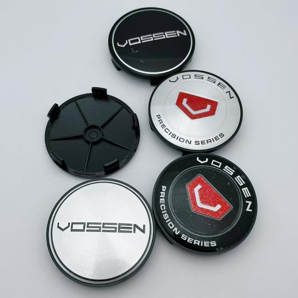 4pcs 68MM 63MM VOSSEN Logo Emblem Badge Car Wheel Center Caps Wheel Hubcap Hub Center Dust Cover Relpace Car Styling Accessories