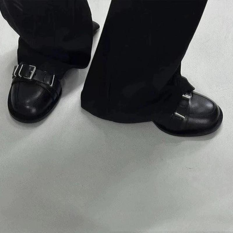 Fashion Ladies Shoes on Sale 2024 New One-word Buckle Women's Pumps Spring Solid Mary Jane Shallow Mouth Mid Heel Dress Pumps Women