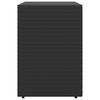 Vidaxl Garden Cabinet, Black, 100X55.5X80 Cm, PE Rattan