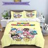 3pcs Sanrio Characters Gathering Pattern Bedding Set, 1* Cover + 2*Pillowcases, Printed Bedding Set, Soft and Comfortable.S085