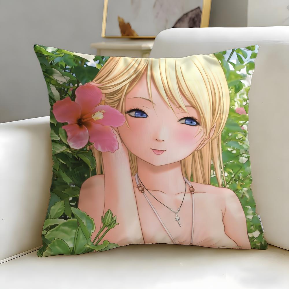 

Anime Btooom Cushion Cover Soft EasyWash Pillow Case Versatile for Couch Bed Travel and Office 30X30cm