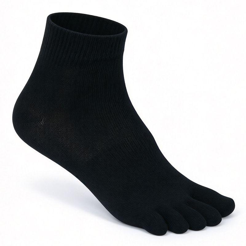 Nahtlose Baumwoll-Fünf-Zehen-Socken für Herren - Atmungsaktives Sommer-Sportdesign