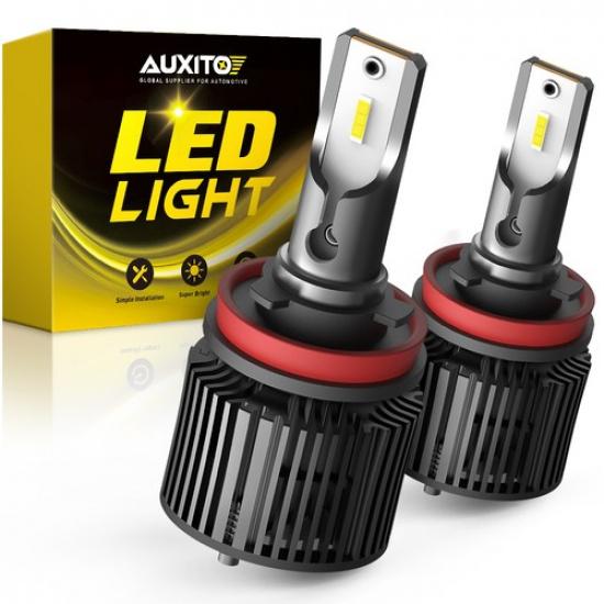 Pair H11 LED Headlight High Low Beam Bulbs Super Bright CANbus High Power