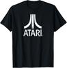 Atari White Distressed Retro Gaming Logo T-Shirt