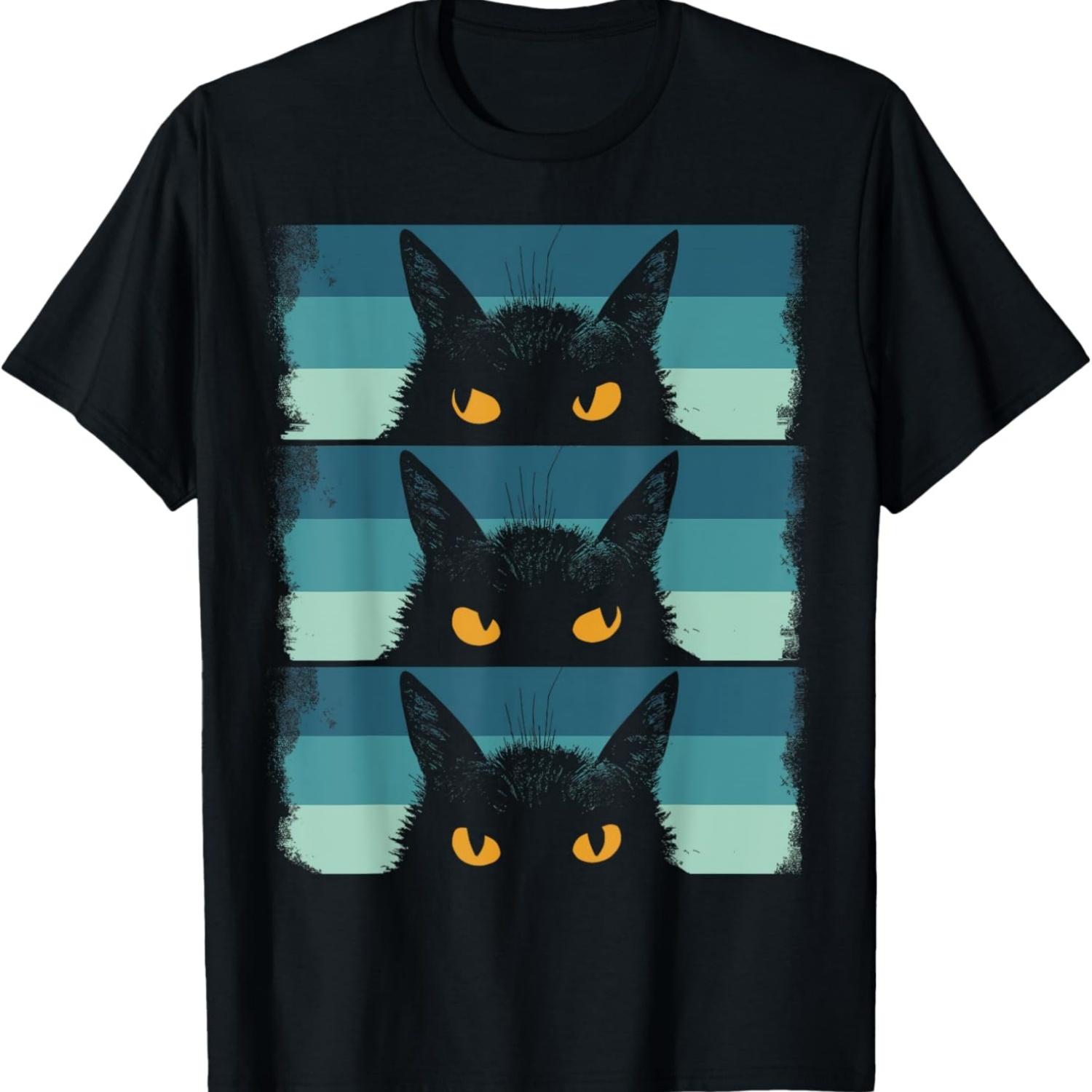 Cat Lover, Grumpy Black Kitten, Cat Mom, Cat Dad T-Shirt(9) S чёрный