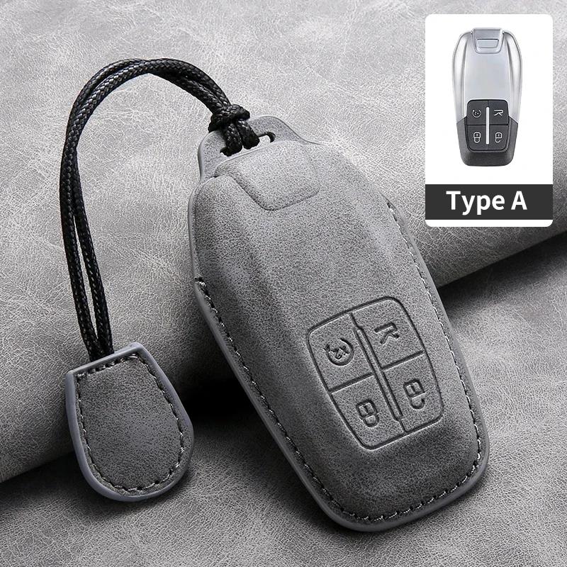 Car Key Case Cover For Ferrari F430 488 458 F12 Roma 812 F8 Leather Car Key Shell Accessories
