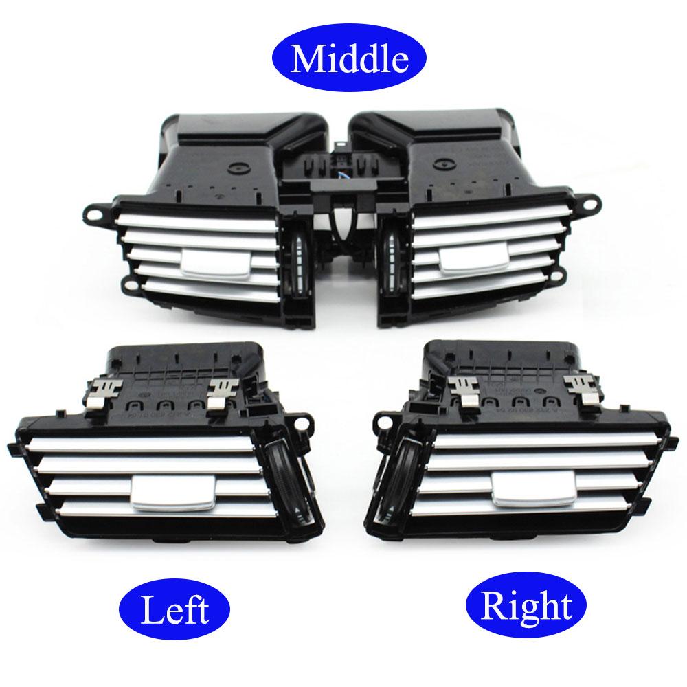 Ansamblu complet de aerisire AC pentru consola bordului din față centru stânga dreapta pentru Mercedes Benz Sedan W212 E250 E300 2009 2010 2011