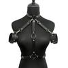 3Pcs Women'S Fashion Black Leather Straps Adjustable Sexy Adult Sex Accessories Punk Festival Party Accessories