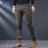 ROMON Men's Stretch Straight-Leg Casual Pants