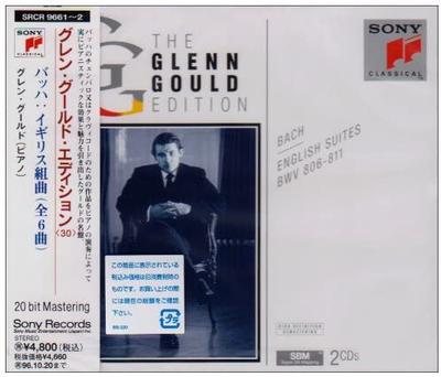 CD GLENN GOULD, BACH - Bach: Die komplette Englische Suite (Ein SRCR96612 Japan ObiKlassisch Gebraucht