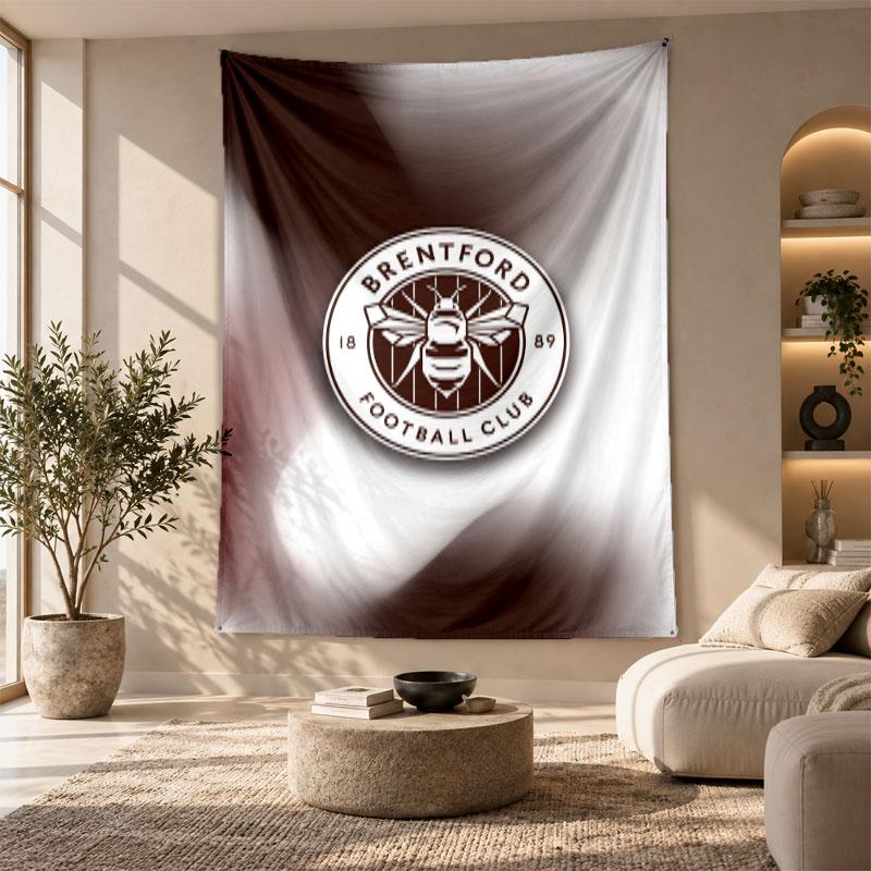 Decorative Tapestry,Brentford Football Printed Wall Art, Lightweight Wall Hanging For Bedroom Background