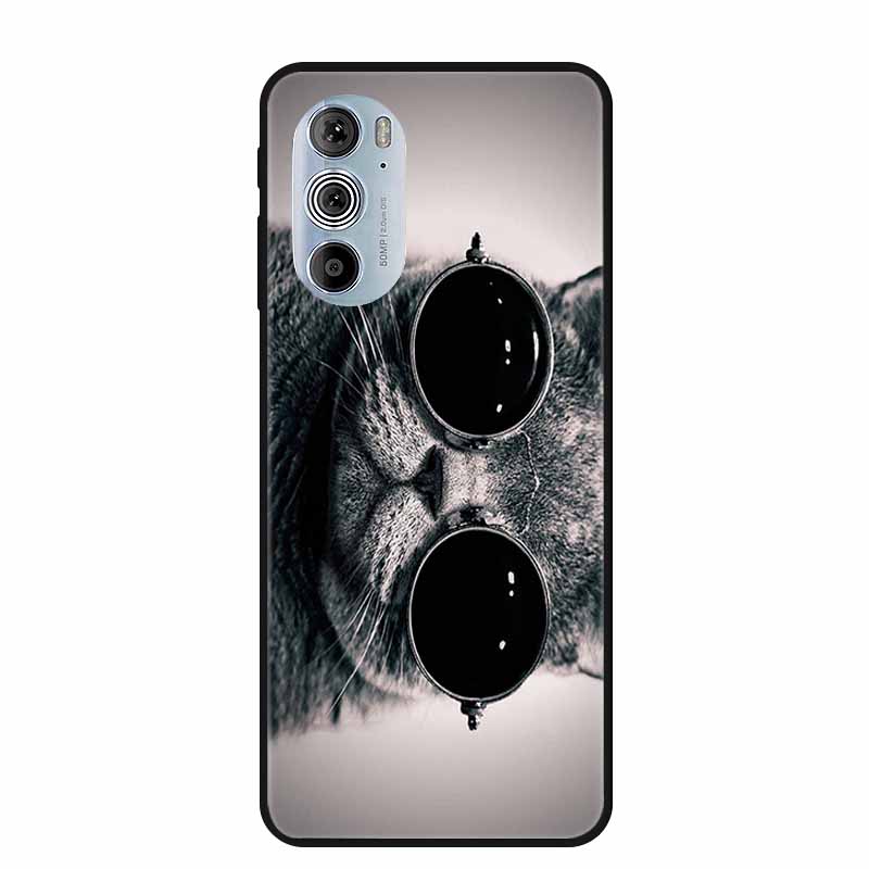 For Motorola Moto Edge Plus 2022 Case Soft Silicone TPU Back Cover Case For Motorola Edge+ 5G UW 2022 Funda Wolf Cartoon Coque
