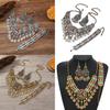 Vintage Multi Layer Coin Colored Necklace With Alloy Chain For Ladies Fashion Accessories