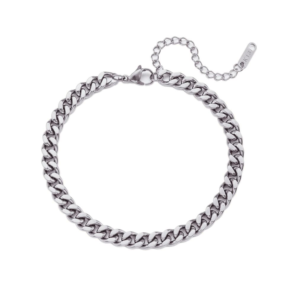 2026 Trendy Miami Cuban Chain Anklets 18K Gold Plated Punk Different Width Waterproof Anklets for Women Jewelry Accessories