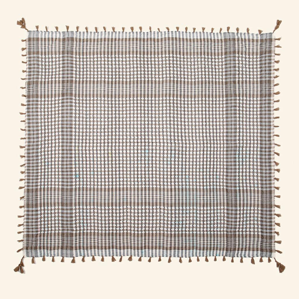 Arab Plain Hijab Scarf Thin Breathable Turban Keffiyeh Middle East Man Square Scarf Soft Polyster Bandana Headband Muslim Veil