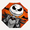 1 Auto Open Jack Skellington, Halloween Themed Colorful 8-rib Portable Umbrella for Men and Women, A Compact Commuting Companion Suitable fo