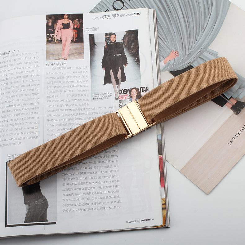 Lazy Belt Elastischer Elastischer Jeansgürtel Damen Dekoratives Taillensiegel Kein Stanzen