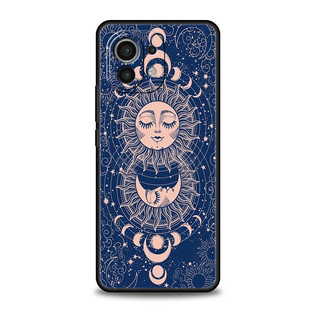 Phone Case Cover for Xiaomi Mi 17 15 14 13 12 11 Ultra 15T 14T 13T 12T 11T Pro Lite 5G Soft TPU Capas Funny Sun Moon Face Fundas