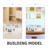 LEDMOMO Architectural Model Scale Floor Plan Kit 2LDK House DIY Assembly Miniature House Sand Table PVC Space Design Interior Real Estate Presentation