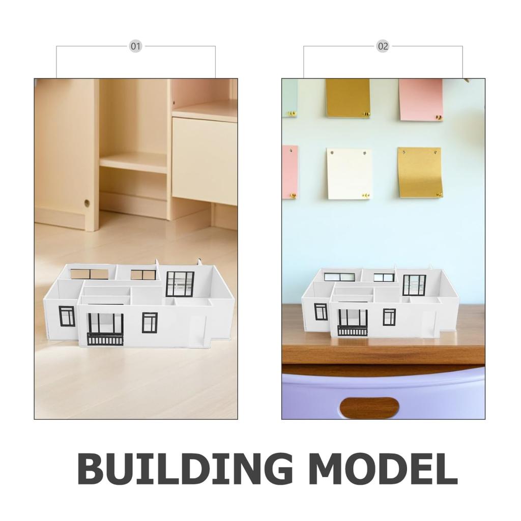 LEDMOMO Architectural Model Scale Floor Plan Kit 2LDK House DIY Assembly Miniature House Sand Table PVC Space Design Interior Real Estate Presentation