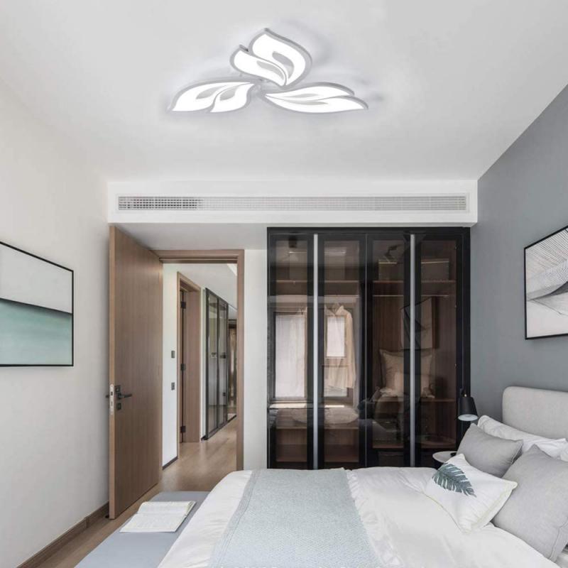 

Светодиодный акриловый минималистичный декоративный потолочный светильник Светодиодный потолочный светильник Потолочный светильник для гостиной Освещение бара Ресторан white light-60*60*7cm белый