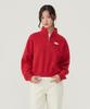 COVERNAT WOMAN Half-Zip Sweatshirt Red