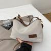 Niche design bag women's bag large capacity messenger bag knitted cloth shoulder armpit bag