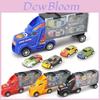 Ultimate Toy Truck Carrier Play Set With 4 Vibrant Mini Cars And Road Signs