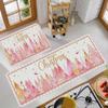 Xmas Plaid Tree Bedroom Living Room Laundry Floor Mat Kitchen Runner Rug Entryway Area Rug New Year Holiday Home Decor Gift