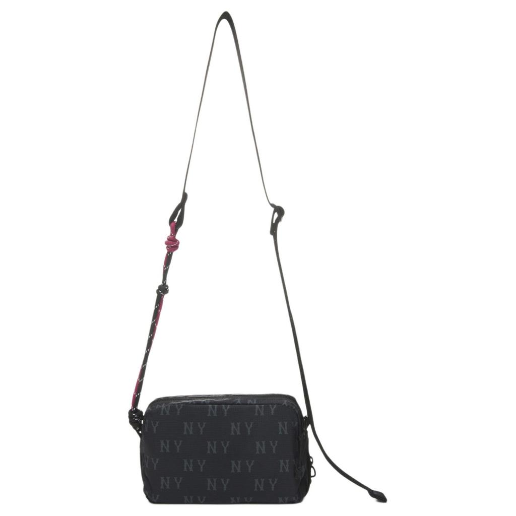 New MLB New York Yankees Polyester Crossbody Bag, Shoulder Bag Unisex Black 3ACRM045N-50BKS