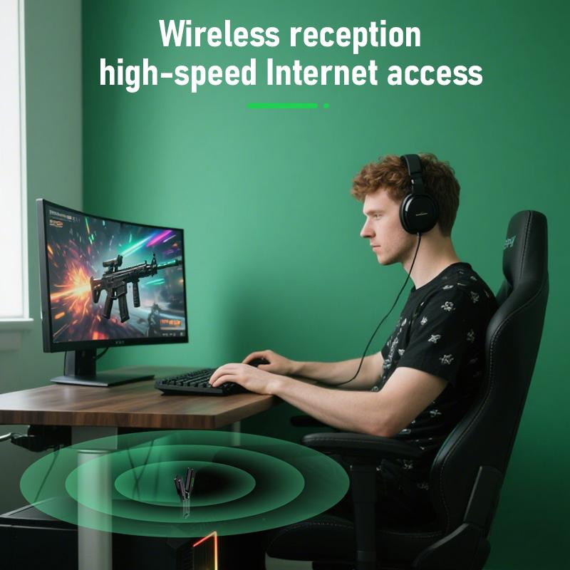 2 In 1 WiFi 6 Bluetooth 5.4 Adapter Dual Band 2.4G/5G USB WiFi Network Card 900Mbps Wireless Wlan Receiver for PC Laptop Driver Free