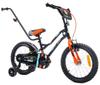 Children's Bicycle 16 Inches For a Boy Guide Side Wheels Bell Tiger Bike Black Orange Sun Baby