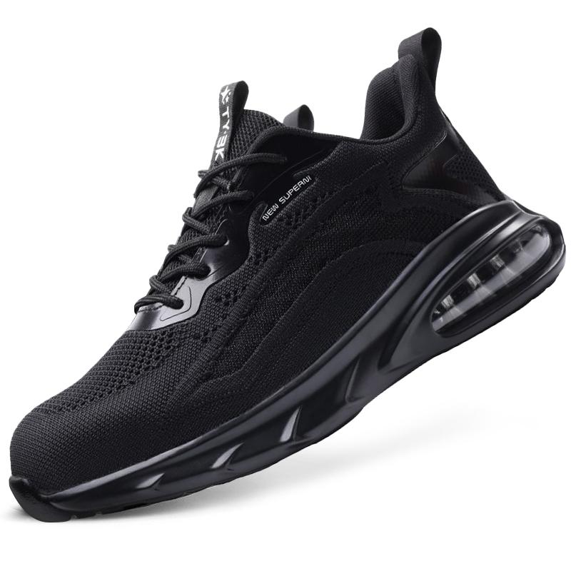 Indestructible Steel Toe Safety Shoes Men Air Cushion Sneaker Anti-Smash Anti-Puncture Work Shoes Non Slip Work Safety Boots