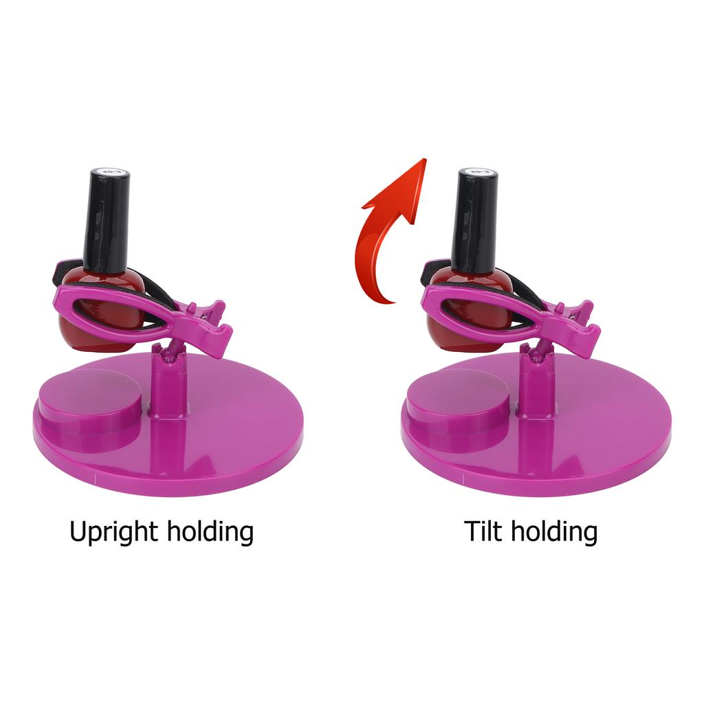 Nail Polish Bottle Holder Stand Wide Base Prevent Fall Off Nail Gel Fixing Clip for Manicure Painting