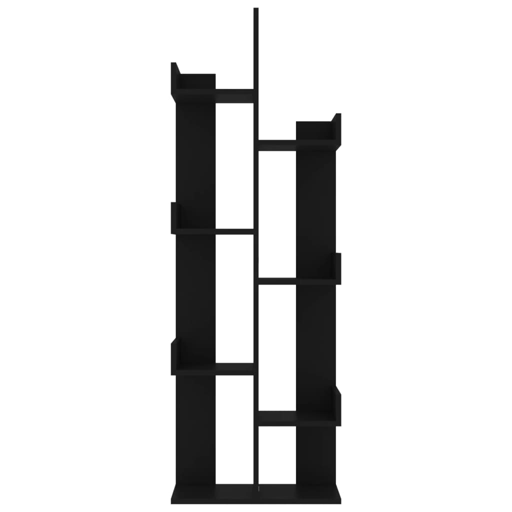 Bookshelf Black 48 x 25.5 x 140 cm Particleboard
