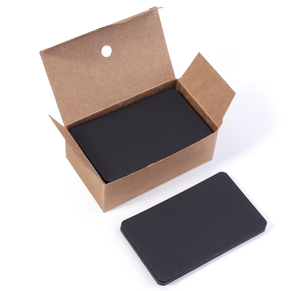 100pcs 5.4x8.8cm Kraft Paper Card Blank Word Card Business Note Message Card Bookmark Learning Postcard Greeting Invitation Card