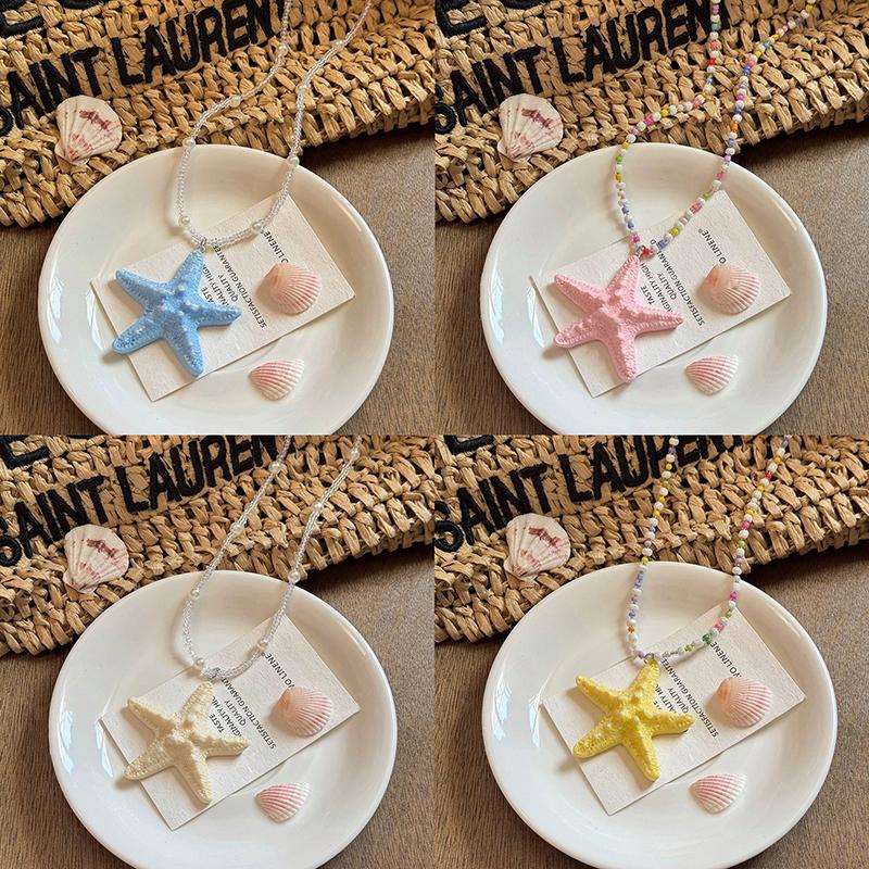 Moda Verão Fio Haihai Pingente Estrela Colar Para Mulheres Meninas Férias na Praia Acessórios de Joias Presentes de Aniversário