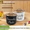 Rustic Wood Coffee Filter Storage Box