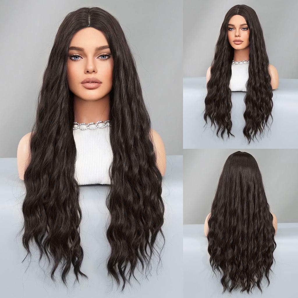 Fashion Women's Medium Gradient Long Curly Wig Big Wave Chemical Fiber Wig