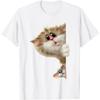 Eagerlys Cute Cat Mouse Art Hiding, Hide - Cat - Mouse Men Women T-Shirt
