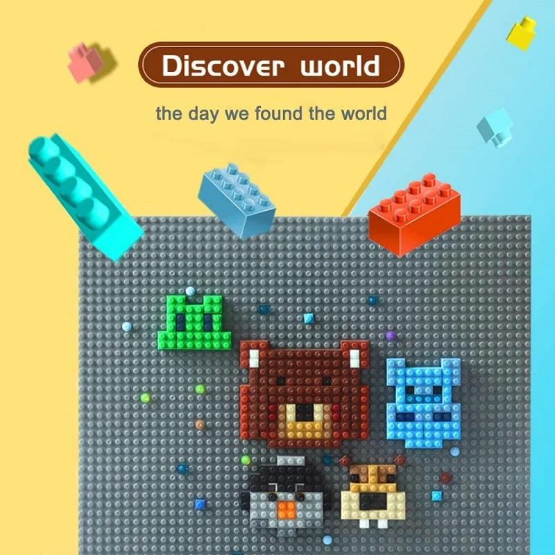 32x32 32x16 16X16 Dots Classic Base Plates MOC DIY Plastic Bricks Baseplates City Building Blocks Figures Construction Toys