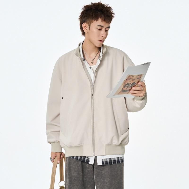 

New Men s Jacket Jacket Collar Loose Leisure Sports High Street Fashion Joker Teenagers S