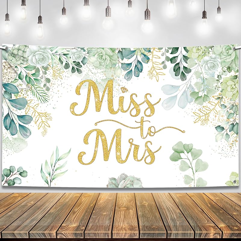 KatchOn, Green Bride to Be Banner - XtraLarge, 72x44 Inch | Sage Green Brides to Be Sign for Bridal Shower Decorations | Wedding Shower Decorations | золотой