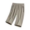 Men's Loose Fit Lightweight Stretch Quick Dry Breathable Athletic Seven Quarter Length Shorts with Zipper Pockets for Casual Sports Outdoor Activities