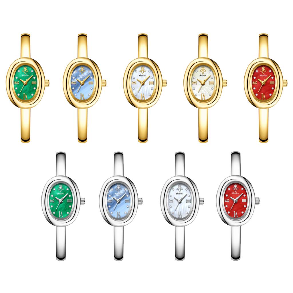 YaLaLuSi Women’s Water-Resistant Quartz Watch: A Minimalist and Elegant Oval-Dial Bracelet Watch – The Perfect Gift Reloj Mujer