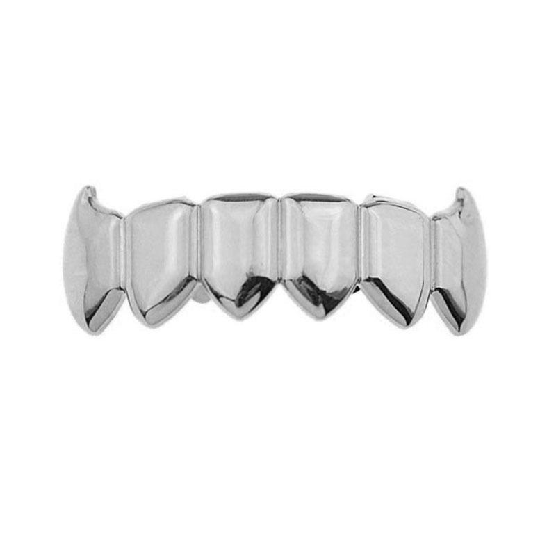 Gold Plated Vampire Fang Grillz – Hip Hop Style for Halloween