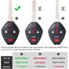 Head Key Fob Keyless Entry Remote Replacement for Mitsubishi Outlander 2007-2016 for I-MeiV 2011-2014(FCC:OUCG8D-625M-A P/N:6370A148) 3 Buttons